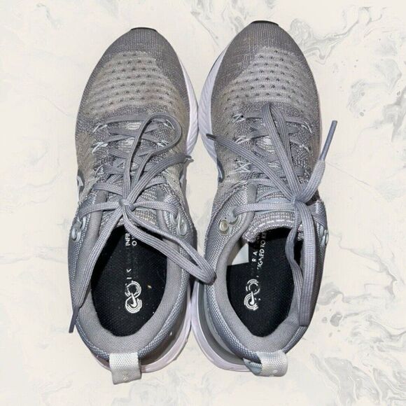 Nike React Infinity Run Flyknit 2 Particle Grey Running Athletic Shoe Women 6.5 - Picture 6 of 8